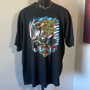 Harley Davidson VINTAGE Detroit XXL 1984 Blockhead Black T Shirt Single Stitch